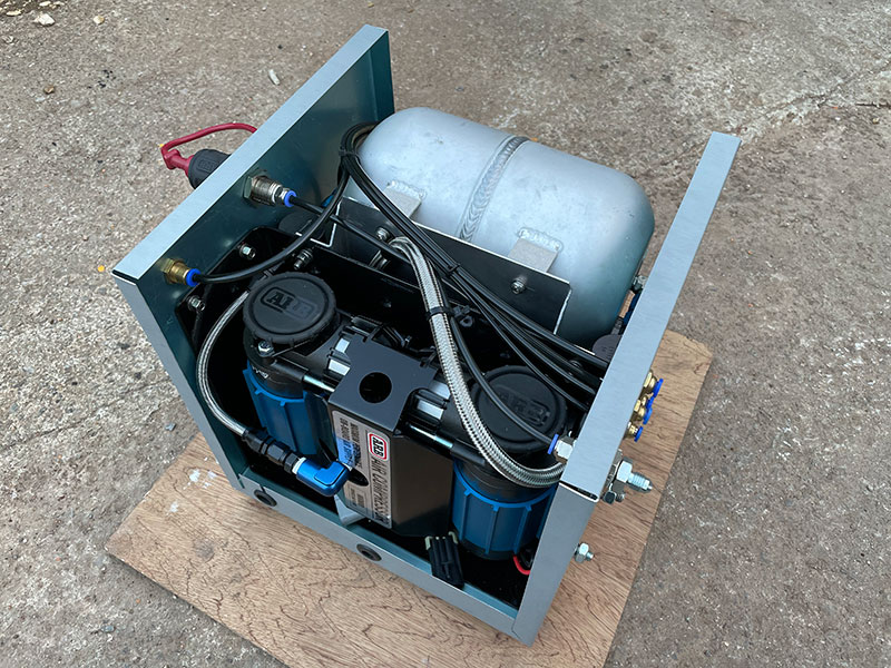 Air compressor and tank
